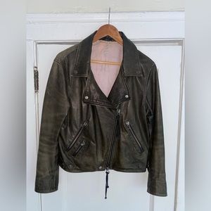 Acne Brown Leather Jacket